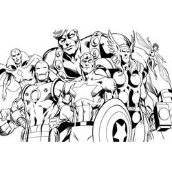 Avengers (Superheroes and Supervillains) coloring page #179217 to print and color