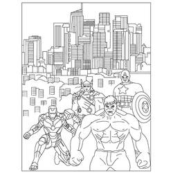 Avengers (Superheroes and Supervillains) coloring page #179218 to print and color