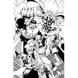 Avengers (Superheroes and Supervillains) coloring page #179219 to print and color