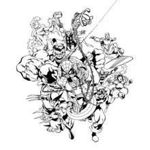 Avengers (Superheroes and Supervillains) coloring page #74068 to print and color