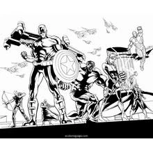 Avengers (Superheroes and Supervillains) coloring page #74076 to print and color