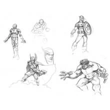 Avengers (Superheroes and Supervillains) coloring page #74167 to print and color