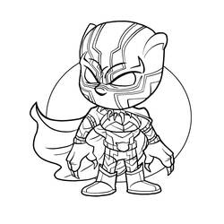 Coloring pages: Black Panther - Free Printable Coloring Pages
