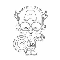 Captain America (Superheroes and Supervillains) coloring page #173021 to print and color