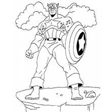 Captain America (Superheroes and Supervillains) coloring page #76585 to print and color