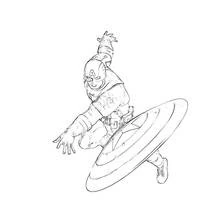 Captain America (Superheroes and Supervillains) coloring page #76623 to print and color