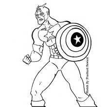 Captain America (Superheroes and Supervillains) coloring page #76642 to print and color