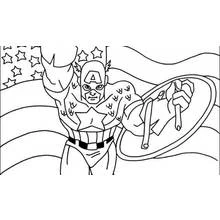 Captain America (Superheroes and Supervillains) coloring page #76662 to print and color