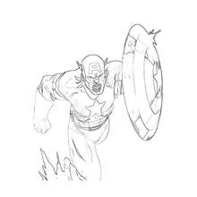 Captain America (Superheroes and Supervillains) coloring page #76693 to print and color