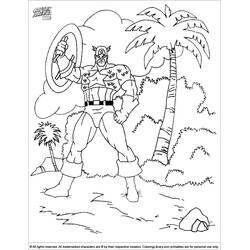 Captain America (Superheroes and Supervillains) coloring page #76702 to print and color