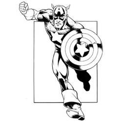 Captain America (Superheroes and Supervillains) coloring page #76709 to print and color
