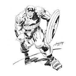 Captain America (Superheroes and Supervillains) coloring page #76714 to print and color