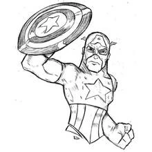 Captain America (Superheroes and Supervillains) coloring page #76717 to print and color