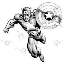 Captain America (Superheroes and Supervillains) coloring page #76731 to print and color