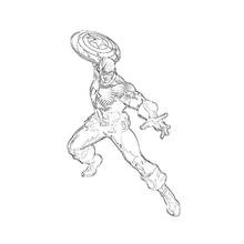 Captain America (Superheroes and Supervillains) coloring page #76759 to print and color