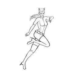 Coloring page: Catwoman (Superheroes and Supervillains) #205855 - Free Printable Coloring Pages
