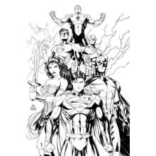 DC Comics Super Heroes (Superheroes and Supervillains) coloring page #80173 to print and color