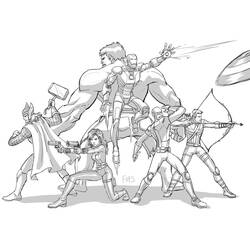 DC Comics Super Heroes (Superheroes and Supervillains) coloring page #80266 to print and color