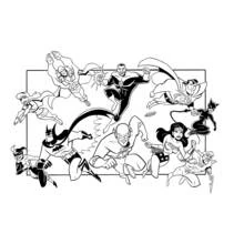 DC Comics Super Heroes (Superheroes and Supervillains) coloring page #80438 to print and color