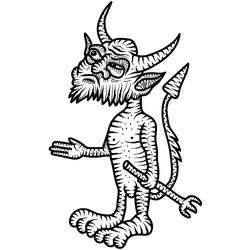 Coloring pages: Devil - Free Printable Coloring Pages