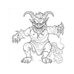 Coloring page: Devil (Superheroes and Supervillains) #204176 - Free Printable Coloring Pages