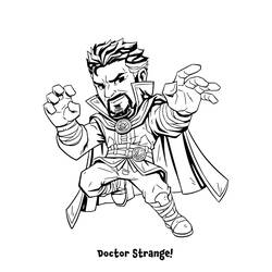 Coloring pages: Doctor Strange - Free Printable Coloring Pages