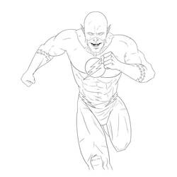 Flash (Superheroes and Supervillains) coloring page #195567 to print and color