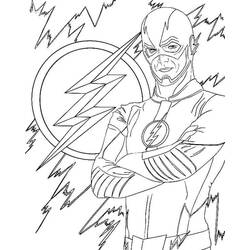 Flash (Superheroes and Supervillains) coloring page #195579 to print and color