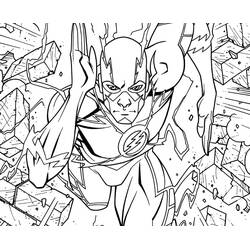 Flash (Superheroes and Supervillains) coloring page #195581 to print and color