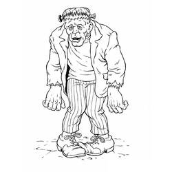 Coloring page: Frankenstein (Superheroes and Supervillains) #198963 - Free Printable Coloring Pages