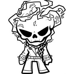 Ghost Rider (Superheroes and Supervillains) coloring page #221959 to print and color