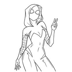 Coloring pages: Ghost-Spider - Free Printable Coloring Pages
