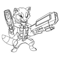 Coloring page: Guardians of the Galaxy (Superheroes and Supervillains) #211181 - Free Printable Coloring Pages