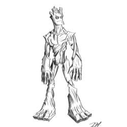 Coloring pages: Guardians of the Galaxy - Free Printable Coloring Pages