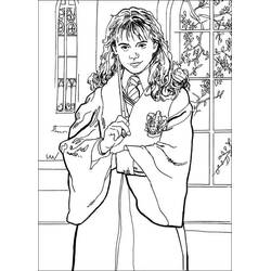 Coloring pages: Hermione Granger - Free Printable Coloring Pages
