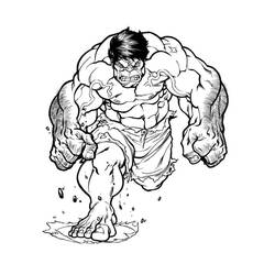 Hulk (Superheroes and Supervillains) coloring page #177317 to print and color