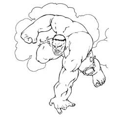Hulk (Superheroes and Supervillains) coloring page #177326 to print and color