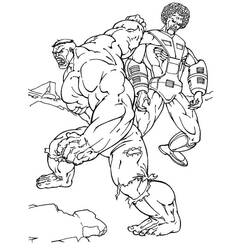 Hulk (Superheroes and Supervillains) coloring page #177330 to print and color