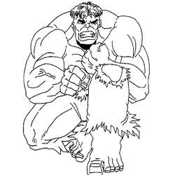 Hulk (Superheroes and Supervillains) coloring page #218107 to print and color
