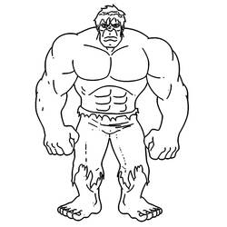 Hulk (Superheroes and Supervillains) coloring page #218110 to print and color