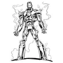 Iron Man (Superheroes and Supervillains) coloring page #80523 to print and color