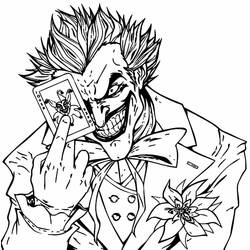 Coloring page: Joker (Superheroes and Supervillains) #202143 - Free Printable Coloring Pages