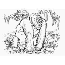 Coloring pages: King Kong - Free Printable Coloring Pages