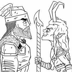 Coloring pages: Loki - Free Printable Coloring Pages