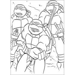Ninja Turtles (Superheroes and Supervillains) coloring page #75551 to print and color