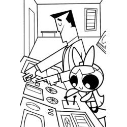 Powerpuff Girls (Superheroes and Supervillains) coloring page #39424 to print and color