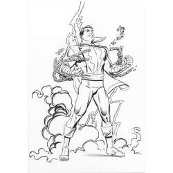Coloring pages: Shazam - Free Printable Coloring Pages