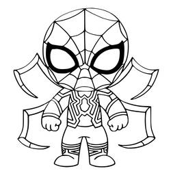 Spider-Man (Superheroes and Supervillains) coloring page #176630 to print and color