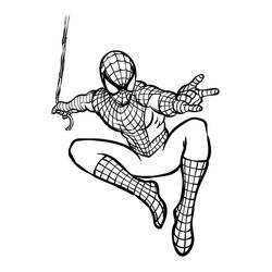 Spider-Man (Superheroes and Supervillains) coloring page #176635 to print and color