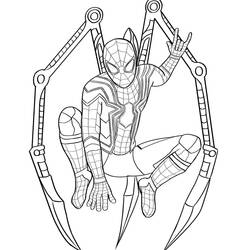 Spider-Man (Superheroes and Supervillains) coloring page #176639 to print and color